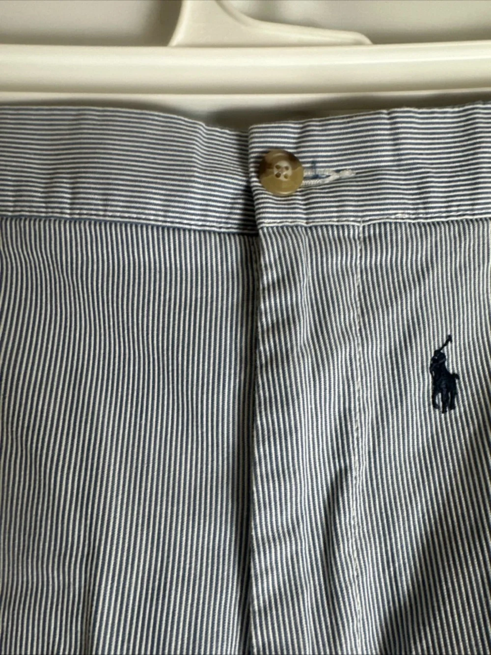 Ralph Lauren Light Blue Embroidered Pony Men’s Flat-Front Shorts